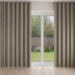 Laura Ashley Middleton Pale French Grey Wave Curtain