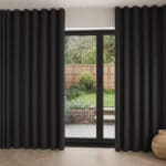 Laura Ashley Middleton Pale Charcoal Wave Curtain