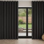Laura Ashley Middleton Pale Charcoal Wave Curtain