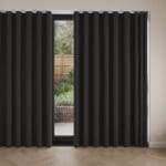 Laura Ashley Middleton Pale Charcoal Wave Curtain