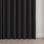 Laura Ashley Middleton Pale Charcoal Wave Curtain