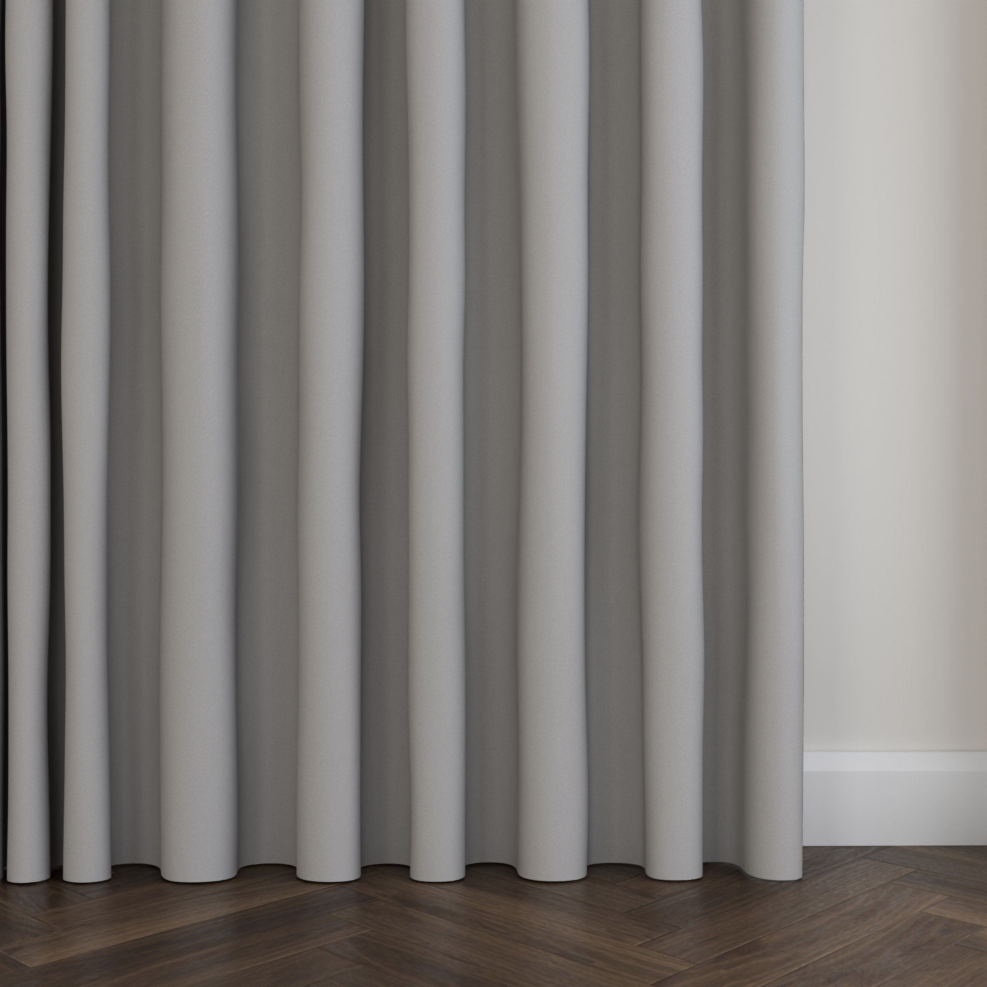Laura Ashley Middleton Steel Wave Curtain - Image 5