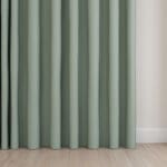 Laura Ashley Middleton Dark Sage Green Wave Curtain