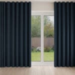Laura Ashley Middleton Midnight Seaspray Wave Curtain