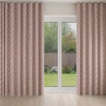 Laura Ashley Libby Floral Blush Wave Curtain