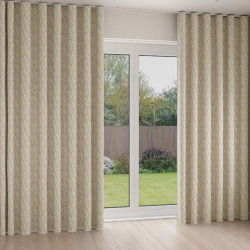 Laura Ashley Libby Floral Buttercup Wave Curtain