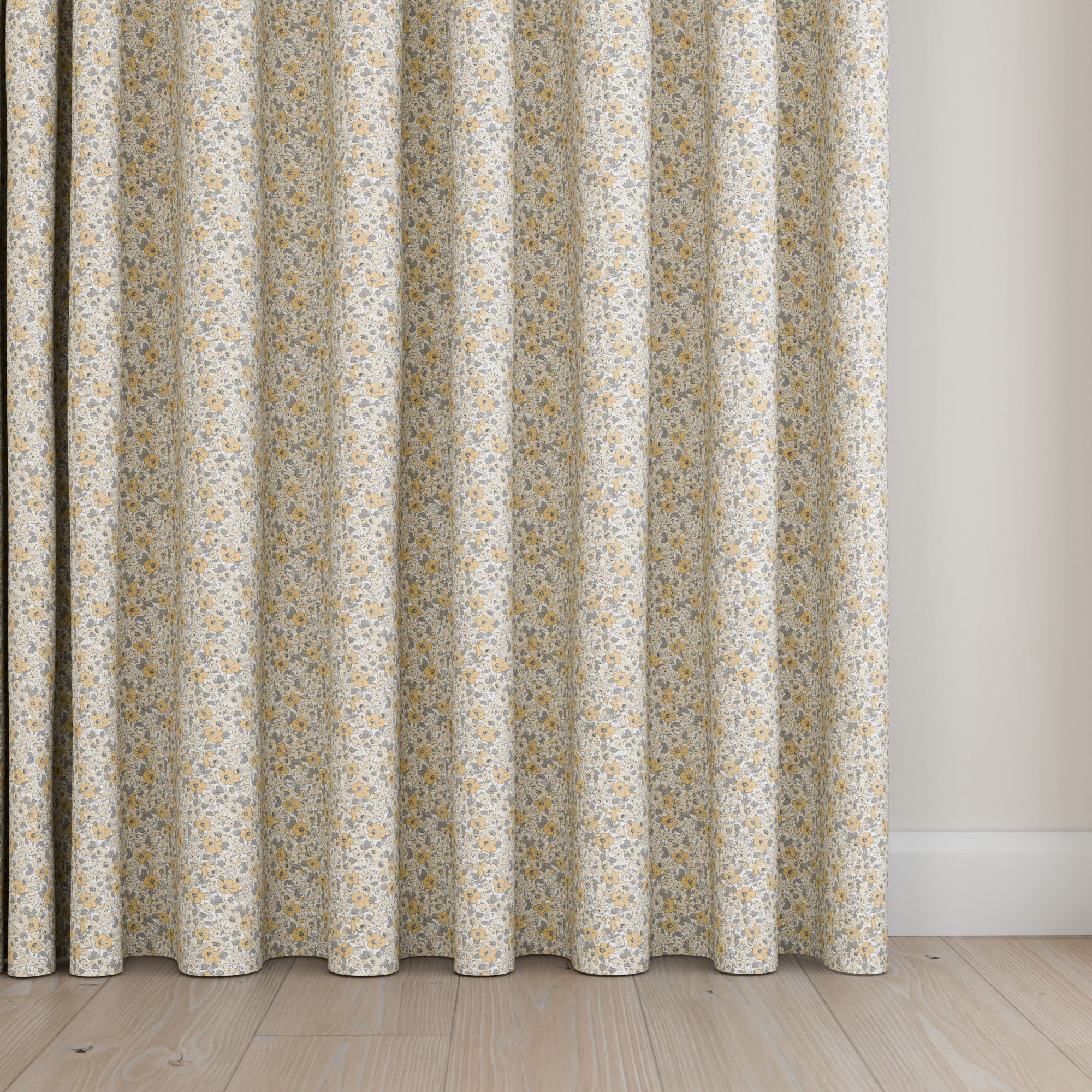 Laura Ashley Libby Floral Buttercup Wave Curtain - Image 5