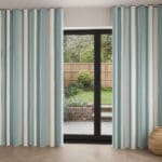 Laura Ashley Lille Stripe Seaspray Wave Curtain