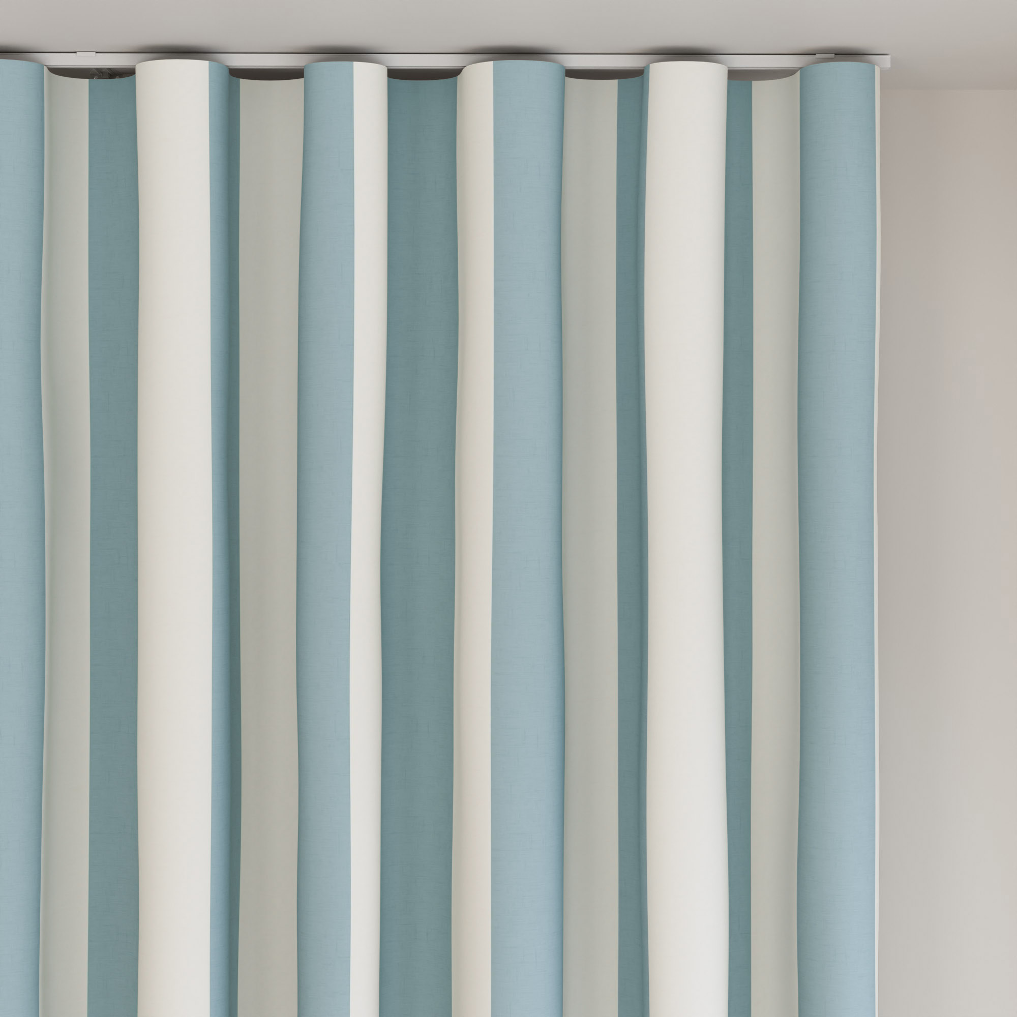 Laura Ashley Lille Stripe Seaspray Wave Curtain - Image 6