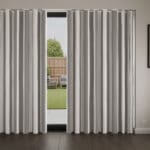 Laura Ashley Lille Stripe Steel Wave Curtain