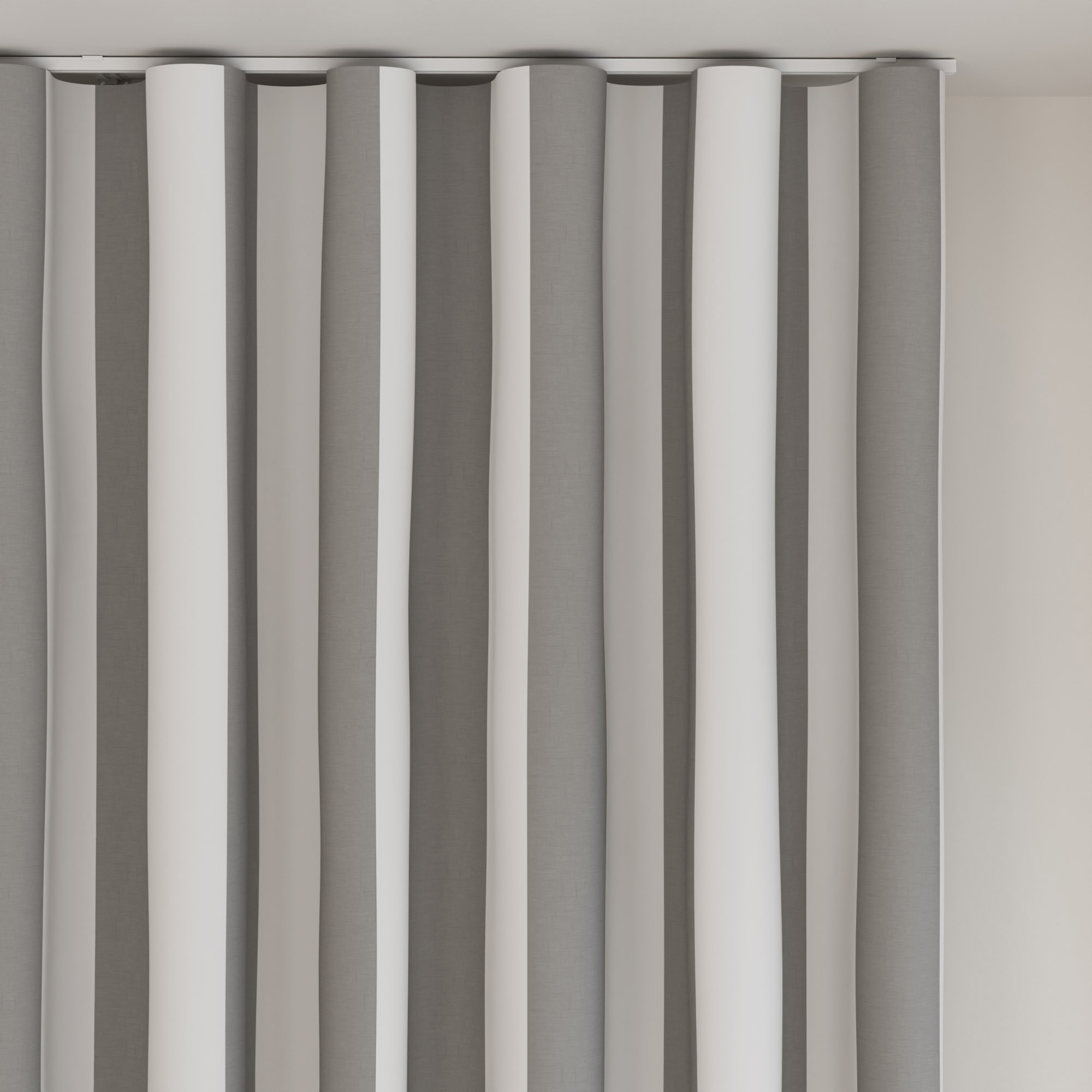 Laura Ashley Lille Stripe Steel Wave Curtain - Image 6