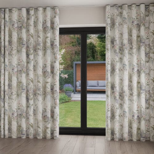 Laura Ashley Linlithgow Pale Lavender Wave Curtain