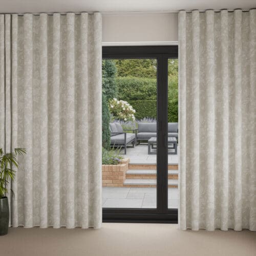 Laura Ashley Lloyd Dove Grey Wave Curtain