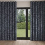 Laura Ashley Lloyd Midnight Navy Wave Curtain