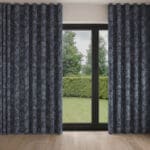 Laura Ashley Lloyd Midnight Navy Wave Curtain
