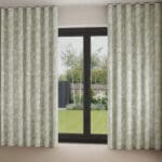 Laura Ashley Lloyd Sage Green Wave Curtain