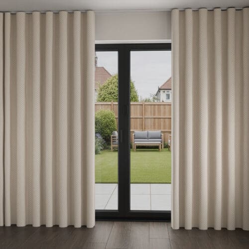 Laura Ashley Louise Star Almond Wave Curtain