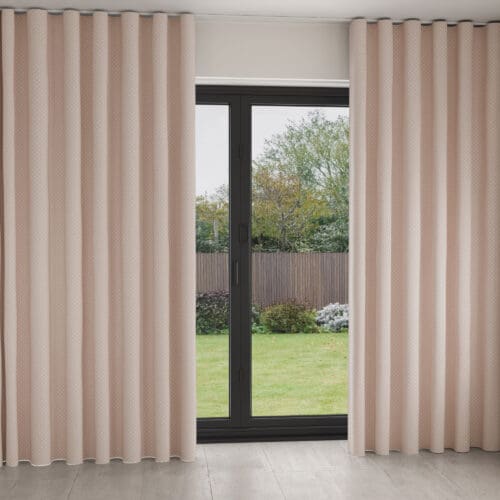 Laura Ashley Louise Star Pink Wave Curtain