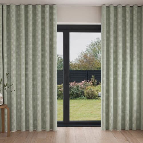 Laura Ashley Louise Star Sage Wave Curtain