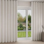 Laura Ashley Louise Star Silver Wave Curtain