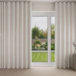 Laura Ashley Louise Star Silver Wave Curtain