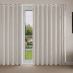 Laura Ashley Louise Star Silver Wave Curtain