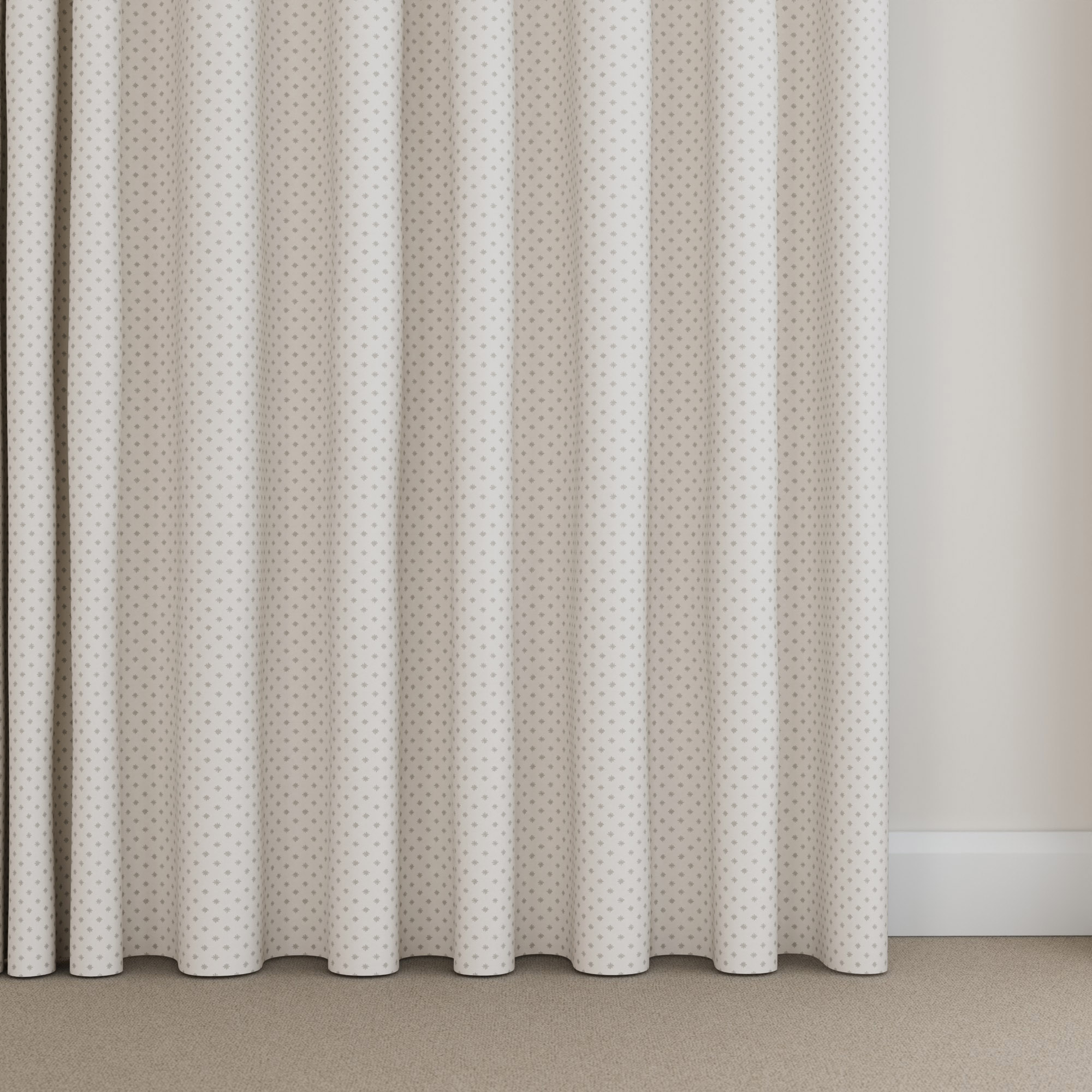Laura Ashley Louise Star Silver Wave Curtain - Image 5