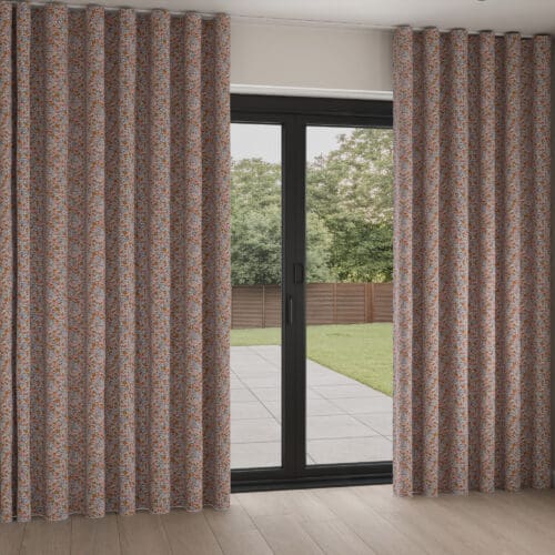 Laura Ashley Loveston Crimson Wave Curtain