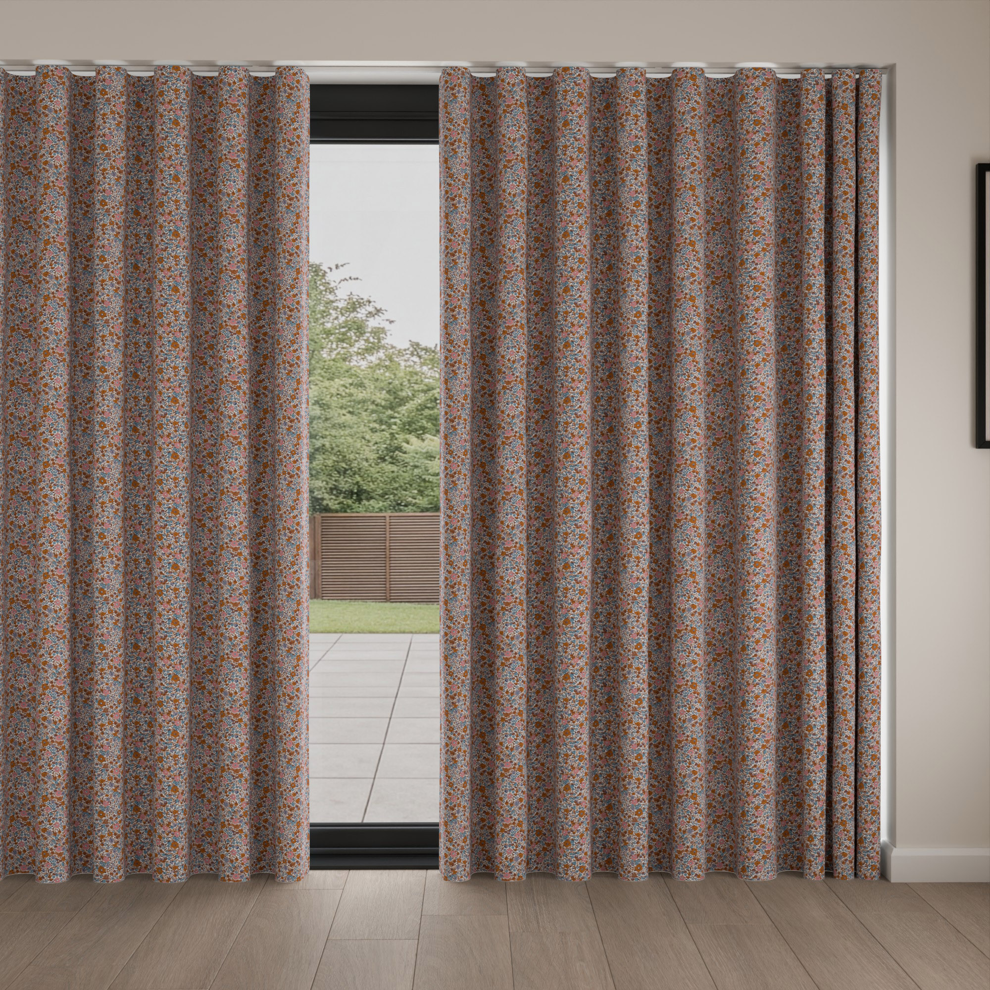 Laura Ashley Loveston Crimson Wave Curtain - Image 4