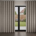 Laura Ashley Maidenhair Woven Almond Wave Curtain