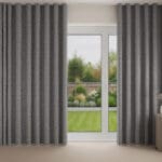 Laura Ashley Maidenhair Woven Steel Wave Curtain