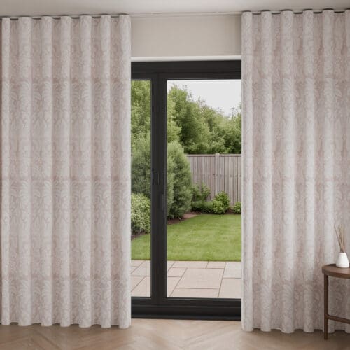 Laura Ashley Martigues Blush Wave Curtain