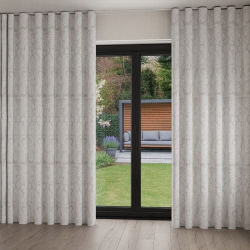 Laura Ashley Martigues Silver Wave Curtain