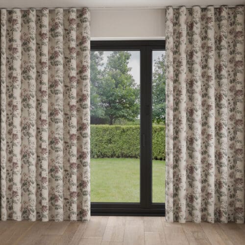 Laura Ashley Maryam Mulberry Wave Curtain