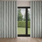 Laura Ashley Mosedale Posy Dark Duck Egg Blue Wave Curtain