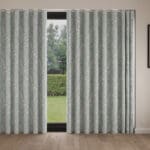 Laura Ashley Mosedale Posy Dark Duck Egg Blue Wave Curtain