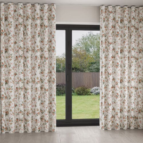 Laura Ashley Mountney Gardens Antique Pink Wave Curtain