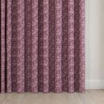 Laura Ashley Musica Print Dark Ruby Wave Curtain