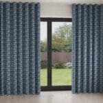 Laura Ashley Musica Print Dusky Seaspray Wave Curtain