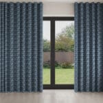 Laura Ashley Musica Print Dusky Seaspray Wave Curtain