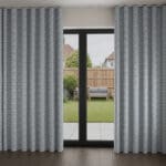 Laura Ashley Musica Print Steel Wave Curtain