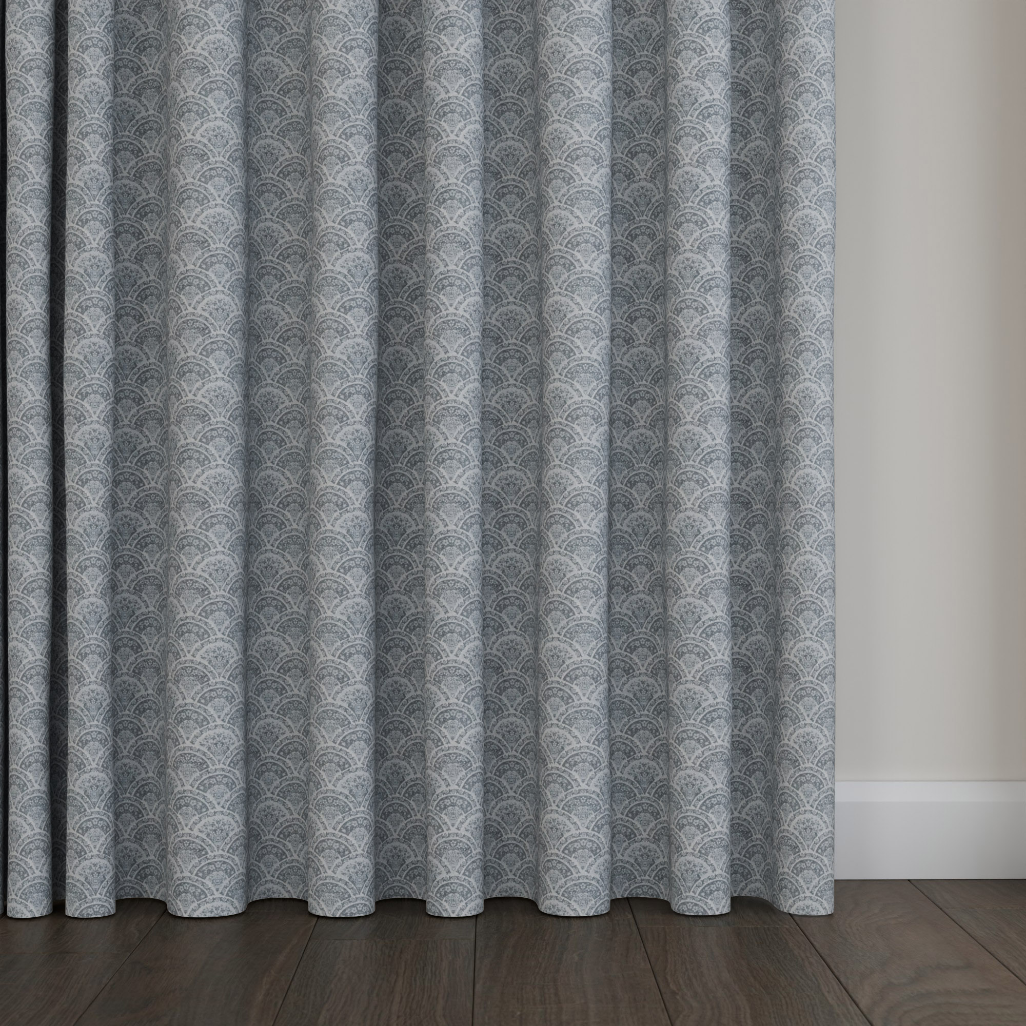 Laura Ashley Musica Print Steel Wave Curtain - Image 5