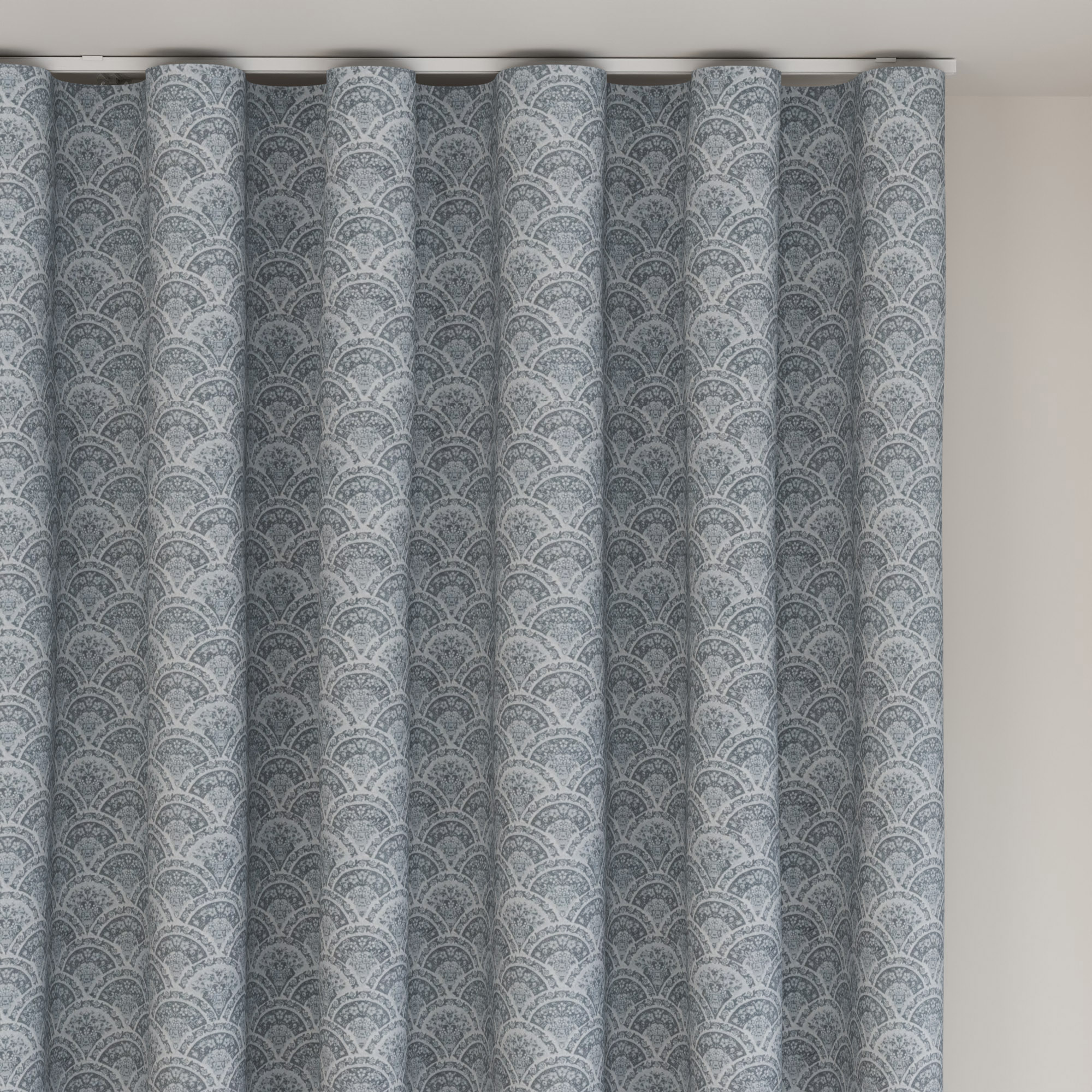 Laura Ashley Musica Print Steel Wave Curtain - Image 6