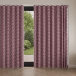 Laura Ashley Musica Velvet Dark Ruby Wave Curtain