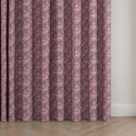 Laura Ashley Musica Velvet Dark Ruby Wave Curtain
