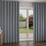 Laura Ashley Musica Velvet Dusky Seaspray Wave Curtain