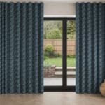 Laura Ashley Musica Velvet Spruce Wave Curtain