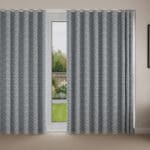 Laura Ashley Musica Velvet Steel Wave Curtain