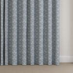Laura Ashley Musica Velvet Steel Wave Curtain
