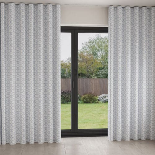 Laura Ashley Norton Cobalt Blue Wave Curtain